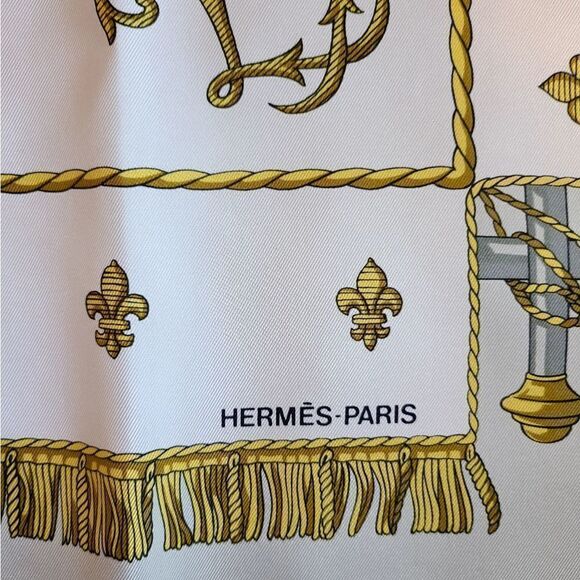 HERMÈS La Rèale-Vue du Carrosse de la Galère Silk Scarf - Picture 8 of 10